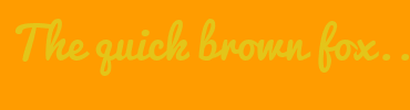 Image with Font Color E3C519 and Background Color FF9C00